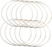 ERINGOGO 10Pcs Dreamcatcher Rings DIY Craft Hoops for Macrame and Plant Hangers Plated Iron for Handmade Dream Catchers and Creative Projects