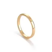 PAVOI 14K Gold Plated Twist Stacking Ring | Bands for Women Yellow Gold 7