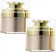 SHERCHPRY Airless Cream Jar Refillable Squeeze Bottles for Skincare x Ml Travel Storage for Cosmetics