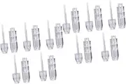 Ipetboom 2sets Portable Empty Lip Gloss Bottles Mini Plastic Gloss Tubes Refillable Lip Gloss Containers Fashion Compact 5pcs*2