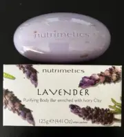 NUTRIMETICS Lavender Purifying Body Bar with Ivory Clay 125g - BNIB