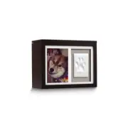 Pawprints Black Wood 4x6 Photo Memory Box Inside Tray, Clay, Tools &Instructions
