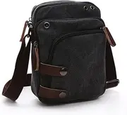 [Collsants] Small Vintage Canvas Travel Purse Mini Shoulder Bags Messenger Crossbody Handbag