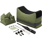 Laser Bore Sight Kit Shooting Front Rear Rifle Support Sandbag Laser Boresighter