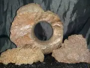 FISH TANK SCULPTURE AQUARIUM STONE REPTILE CLIMB HIDE SHELTER CAVE SWIMTHRU LAVA
