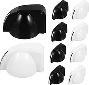 Kisangel 10pcs Guitar Potentiometer Knob Cap Knobs for Volume and Tone Control White/Black