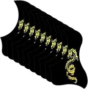 [ERINGOGO] 10pcs Folk Classical Guitar Pickguard with Dragon Pattern Scratch Resistant Plates for Acoustic Guitars Easy Installation and Unique Bird Shape Design