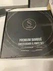 Simosito Bamboo Cheeseboard & Knife Set, Stainless Steel Cutlery