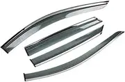 QVQOCUKS 4X Car Windows Visors Compatible for Subaru Forester SK 5 2019~2022 Deflector Awning Sun Rain Winshield Shades Guard Auto Accessories