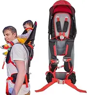 Baby Shoulder Carrier Baby Hiking Backpack Carrier with Rain Cover Sun Shade for Child Safe Backrest and Toddler Ergonomic Seat Holds 40 Pound for Children Between 6 Months-3 Years Old Babies