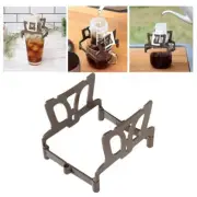 Foldable Portable CoffeeTea Filter Holder with Reusable Dripper and Shelf