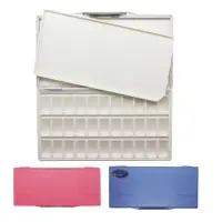 在飛比找momo購物網優惠-【F&G】專業美術調色盤 33格 水彩 藍色 粉色(FG-0