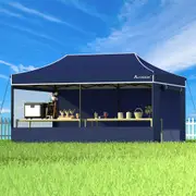 3x6m Gazebo ALFORDSON Pop Up Marquee Side Wall Portable Navy