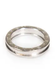 White Gold B.zero1 Engraved Ring