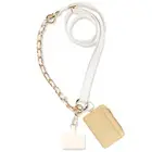 Boojee Beads Ivory Crossbody w/detachable Ella Ivory Wristlet & Phone tether tab