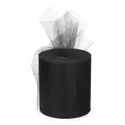 200 Yards Tulle Ribbon Rolls Netting Fabric Spools 6 Inch Black