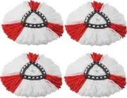 4Pcs Spin Mop Heads Replacement Vileda,O-Cedar Spin Mop,Easy Wring Dust Mop Hea