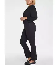NYDJ - Spanspring Pull-On Slim Bootcut Jeans - Trinity - Black