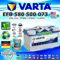 在飛比找Yahoo!奇摩拍賣優惠-【鋐瑞電池】VARTA F22 EFB 80AH LN4 德