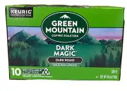 Green Mountain Dark Magic Dark Roast Coffee Keurig K Cups 10 ct 4 oz