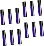 BATHVEVE 12Pcs Ball Bottles for Perfume and Essential Oil Dispensing Portable Refillable Glass Bottles for Travel and Liquid Storage