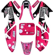 YC Yier Pink Decal Graphics Sticker Kit for CRF50 XR50 Fairings Pit Dirt Bike Thumpstar Atomik SSR Coolster 110cc 125cc