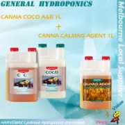 CANNA COCO A&B 2x1L CANNA CALMAG 1L Agent Hydroponics Plant Grow Nutrient Kit