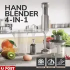 Hand Blender Electric 1000W Immersion Silent 4-in-1 Stick Mixer Food Whisk