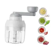 Manual Garlic Chopper, Mini Portable Veggie Cutter, 250ML Nut Grinder, Onion