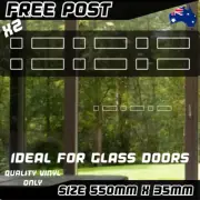 Safety Glass Door Stickers Decal Vinyl Sliding Window Hazard Protection Shapes