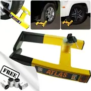 Car Security Wheel Clamp Lock Heavy Duty Anti Theft Atlas Stronghold SH5439 +CP