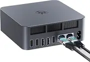 Beelink EQi12 Mini PC, Intel Core i3-1220P (10C/12T, up to 4.4GHz), 16GB DDR4 RAM 500GB PCIe4.0 SSD, Desktop Computer Built-in PSU/Dual Display/4K 60Hz/WiFi6/BT5.2/Dual 1000M LAN