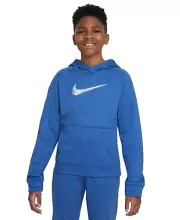 Nike Therma Multi+ Pullover Training Hoodie Big Kid L Game Royal Kangaroo Pocket