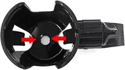 Toyvian 360degree Rotation Stroller Cup Holder Lightweight Skid Clamp Accessory for Prams Black
