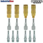 14-Piece Lincoln Air Hose Coupler Kit - Mixed Male/Female 1/4” Sleeve Guard