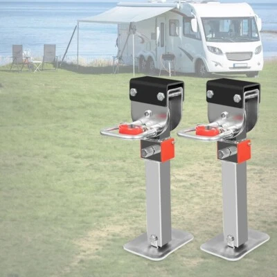 2X 400Mm Caravan Stabilizer Legs 400 Trailer Camper Drop down Corner Steady Stab