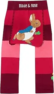 [Blade & Rose] | Peter Rabbit™ Autumn Leaf Leggings | Unisex Clothing for Babies & Toddlers 0-4 Years | Pink