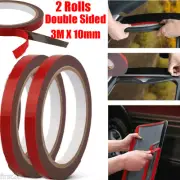 2X Auto Tape Acrylic Foam Double Sided Car Mounting Adhesive 3m x 10mm Truck New