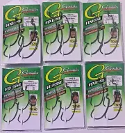 Gamakatsu G-Finesse Hybrid Worm Hook Matte Charcoal 4pk - Choose from 6 Sizes
