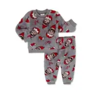 The Elf on the Shelf Christmas Faux Sherpa Top and Joggers Set 24M