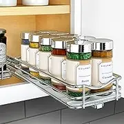 Lynk 430421DS Professional Spice Racks - Single Tier 4" Wide Chrome