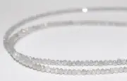 Natural Rondell Diamond Beads Grey Faceted Rondell Diamond Beads For Use Jewelry