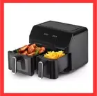 Kitchen Couture 10 Litre Flex View Air Fryer Air Crisp Dual Cooking Zones Black
