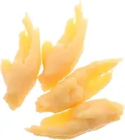 Toyvian 4pcs Lifelike Simulation Chicken Feet Models Realistic Fake Fried Chicken Props for Food Presentation Decoration and Photography for Boys and Girls and Catering Light Yellow Faux