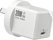 [HUNDA] Mini 20W USB C Charger AU Plug - PD Fast Charger Block Type C Power Adapter Compatible with iPhone 15/15 Plus/15 Pro/15 Max/14/13/12/11, Galaxy S23, Pixel 7, iPad mini, Airpods 2