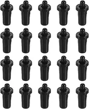 [sourcing map] 40pcs Shutter Repair Pins, Spring Loaded Plantation Shutter Replacement Repair Pins Plastic Plantation Shutter Pins Louvers Staples for Windows, Black(1 x 0.46 x 0.31 Inch)