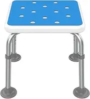 Shower Chair,Height Adjustable Shower Seat,Aluminium Shower Stool Chair for Elderly,Non-Slip Shower Bath Chair for Disabled,Pregnant(B)