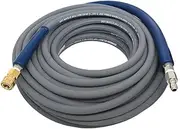 Ultimate Washer 100FT x 3/8" Pressure Washer Hose Replacement for: 41096, 41030 Simpson Hose, Grey 4500 PSI Hot and Cold Water, Commercial Grade Quality