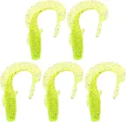 3D Eye Fishing Lures 8cm 12g 5pcs Set in Green, White, Red, Light Green - Plastic for Freshwater & Saltwater Fishing