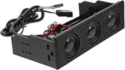 WATIIFUFU Front Panel Stereo Speaker Stylish Surround Sound for Computer Cases Heat Resistant Music Speaker Easy Installation Enhance Your Setup Aesthetic Appeal